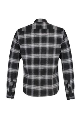 TRENDYOL MAN Gri Slim Fit Dugmeli Yaka Apoletli K?sl?k Oduncu Kareli Gomlek TMNAW22GO0357 - Trendyolmilla фото 10