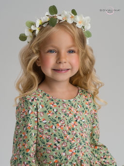 Платье Моана цветочки на хаки - Sovalina фото 6