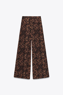 ANIMAL PRINT PALAZZO TROUSERS