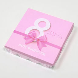 Цена за 5 шт. Коробка для печенья «С 8 Марта», 15×15×3 см