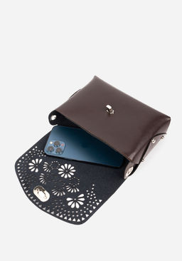 Сумка кроссбоди коричневая 1671 - L-craft фото 6