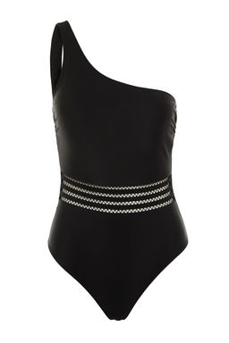 TRENDYOLMILLA Siyah Tek Omuz Serit Aksesuarl? Regular Mayo TBESS21MA0138  фото 6