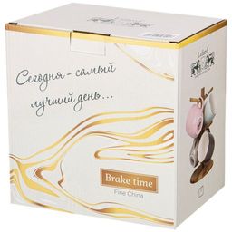 НАБОР ИЗ 4 КРУЖЕК НА ДЕРЕВЯННОЙ ПОДСТАВКЕ LEFARD BREAK TIME 310 МЛ МИКС  фото 2