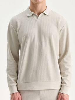 Polo Yaka Erkek Sweatshirt