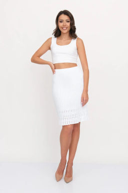 ЗЛАТА Юбка И 014/белый