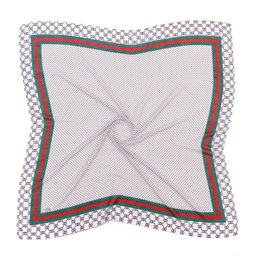 Платок турецкий на голову, однотонный MAGROM, белый, 90 х 90 см, из 100% бамбука