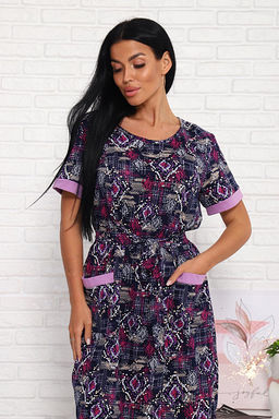 Платье с карманами (01008, фиолетовый) - Плиона фото 10