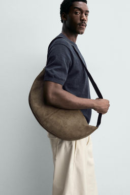 BOLSO DE HOMBRO LISO / Verde Caqui