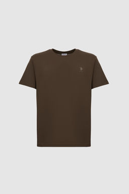 Erkek Regular Fit Bisiklet Yaka Koyu Haki Basic Ti__rt