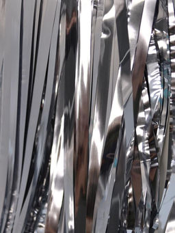 Праздничный занавес, дождик для фотозоны "Rain", silver (100*200 см)