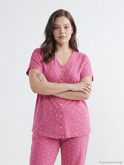 V Yaka Desenli Hamile Pijama Tak?m