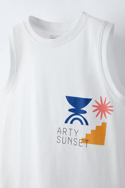 ARTY SUNSET PRINT TANK TOP - Zara фото 3