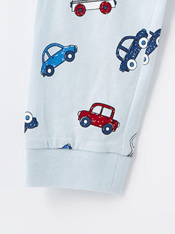 Bisiklet Yaka Uzun Kollu Bask?l? Erkek Bebek Pijama ?st - Waikiki фото 2