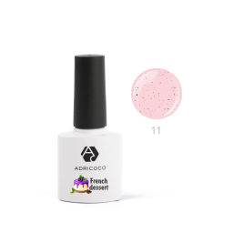 ADRICOCO Гель-лак для ногтей / French dessert №11, сладкая карамель, 8 мл  фото 2