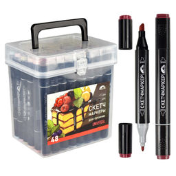 Набор скетчмаркеров двусторонних арт. 65495