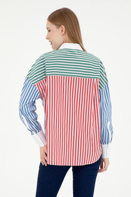 Женская темно-синяя рубашка с длинным рукавом Неожиданная скидка в корзине - U.s. polo assn фото 5