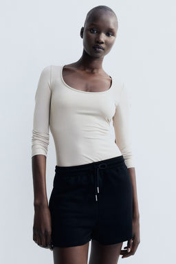 Pantalon corto en sudadera - H&m фото 10