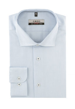 Сорочка мужская длинный рукав GREG 203/131/8124/ZV/1p  фото 2