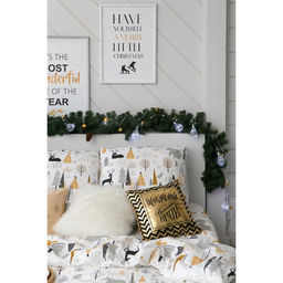 Постельное белье Этель Дуэт Let it snow (вид 1) 143*215 см - 2 шт, 240*220 см, 70*70 см - 2 шт  фото 7