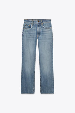 ZW COLLECTION BOOTCUT HIGH-WAIST CROPPED JEANS - Zara фото 8