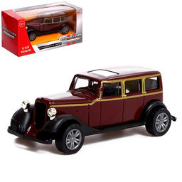 Машина металлическая Ретро, масштаб 1:43, инерция, МИКС