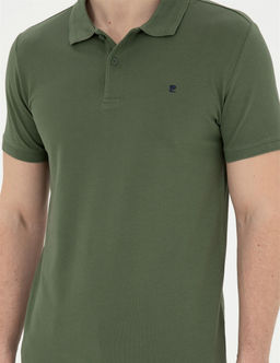 Haki Slim Fit Basic Ti__rt