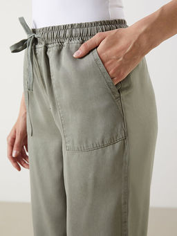 Beli Lastikli Paperbag Kad?n Jean Pantolon