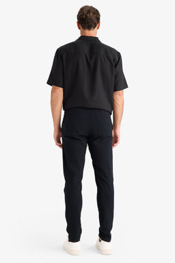 %100 Pamuk Relax Fit Rahat Kesim Yazl_k M_slin K_sa Pa_a Pamuklu Jogger Pantolon