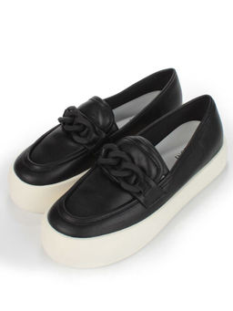 03-DJ35-2 BLACK Полуботинки женские (натуральная кожа)