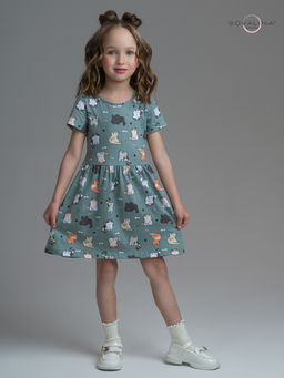 Платье Лето котята хаки - Sovalina фото 10