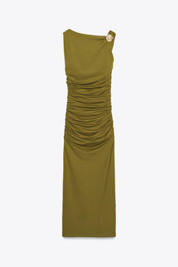 SHELL POLYAMIDE DRESS - Zara фото 7