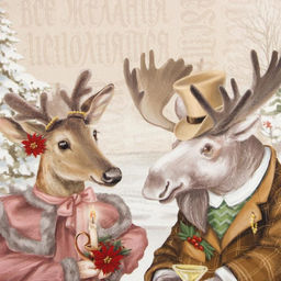 Набор салфеток сервировочных «Этель» Winter holidays, 4 шт., бежевые, 40×40 см