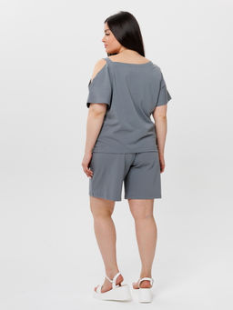Костюм женский К-237 (кулирка с лайкрой) Зелёная - Elenatex фото 18