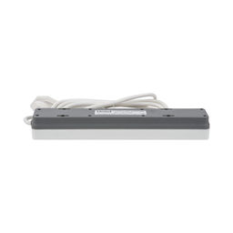 S-GSR4-3 U2C1 WHITE/GREY Сетевой фильтр серии Standard, шнур 3м (Пвс 3х0,75), 4 гнезда, с/з, 2USB+1TYPE C, 10A, 2500Вт. Белый/серый. TM Uniel