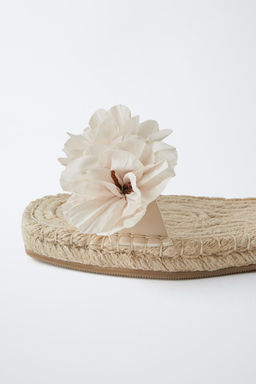JUTE SANDALS WITH FLORAL DETAIL - Zara фото 5