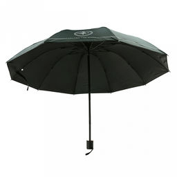 Зонт механический Роза ветров ткань эпонж (полиэстер) + черное УФ-покрытие, 10 лучей, д/купола 108см h68см, 3 сложения, 28см в сложенном виде, механизм против ветра, ручка с покрытием soft-touch, цвет зеленый, 370гр (Китай) - Домашняя мода фото 3