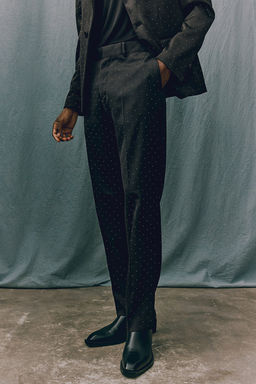 Pantalon de traje con strass Regular Fit - H&m фото 6