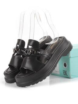 08-PEY254-2 BLACK Босоножки женские (натуральная кожа)