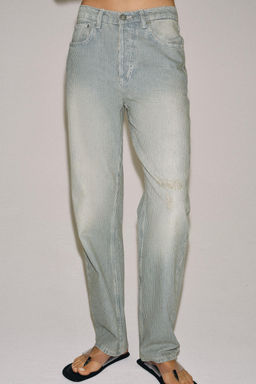 JEANS ZW COLLECTION RECTOS TIRO BAJO RAYAS / Rayas