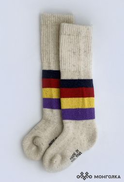 Гольфы детские из 100% монгольской шерсти (арт. 02164) - Mongolka фото 2