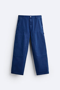 FADED CARPENTER TROUSERS WITH POCKET - Zara фото 7