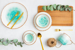 Салатник 18*18*7 см 1 л Кантри бирюзовый - Elan gallery фото 8