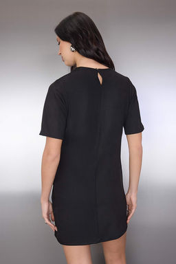 Siyah Duz Buzgu / Drape Maxi Orme Elbise TWOAW26EL00346 - Trendyolmilla фото 4