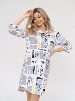 433 Халат "Газета"