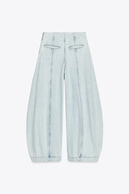 JEANS ZW COLLECTION HIGH-WAIST BALLOON - Zara фото 15