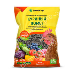 Куриный помёт гранулированный 10л (1упак/4шт) (БМ)