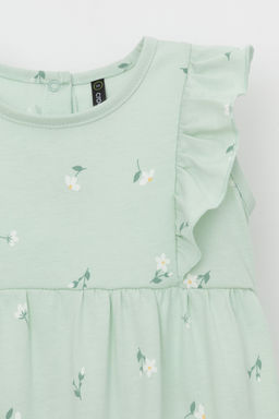 Crockid _ КР 6408/пастельно-зеленый,милые цветочки к543 полукомбинезон (песочник) д/дев яс фото 6