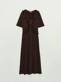 Платье миди с рюшами / Zarina