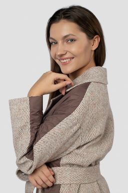 Пальто женское демисезонное (пояс) - El podio фото 7