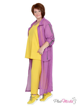 Парка-накидка Модель №934 размеры 44-84 - Plusmoda фото 3